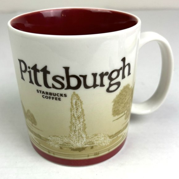 2012 Starbucks Pittsburgh Global Icon Collector Series Mug Coffee Cup 16‎ oz - Picture 1 of 6